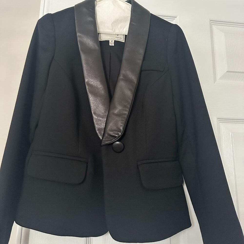 Milly Tuxedo Wool Blazer